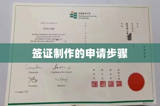 城口签证制作的申请步骤