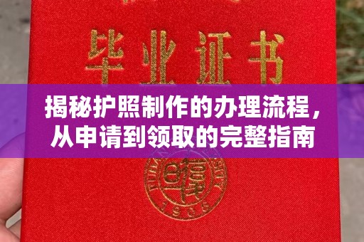 城口揭秘护照制作的办理流程，从申请到领取的完整指南