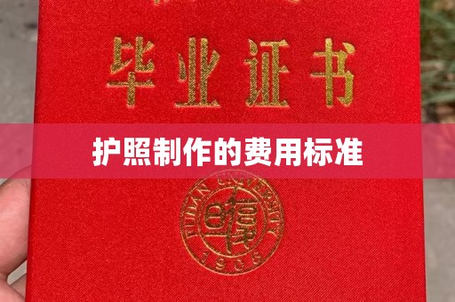 城口护照制作的费用标准